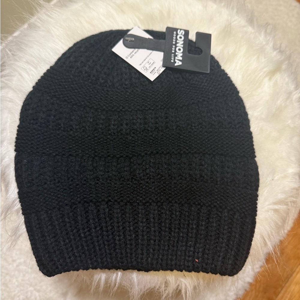 Sonoma Classic Black Knit Hat